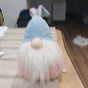 Whimsical Blue and Pink Gnome Decor
